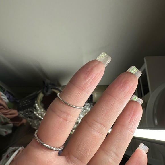 Pandora Silver Ring with Clear Stones - Picture 2 of 3